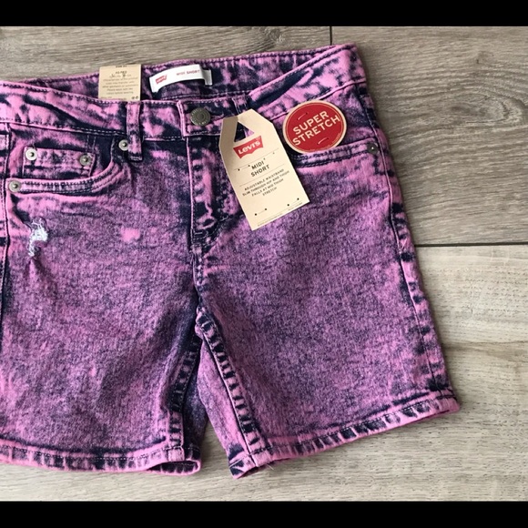 Levi’s girls midi shorts size 10 R - Picture 6 of 8
